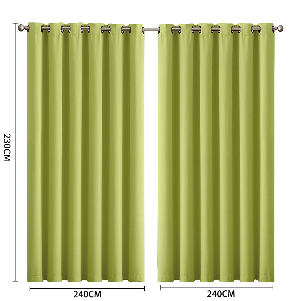 2x blockout curtains panels 3 layers Price