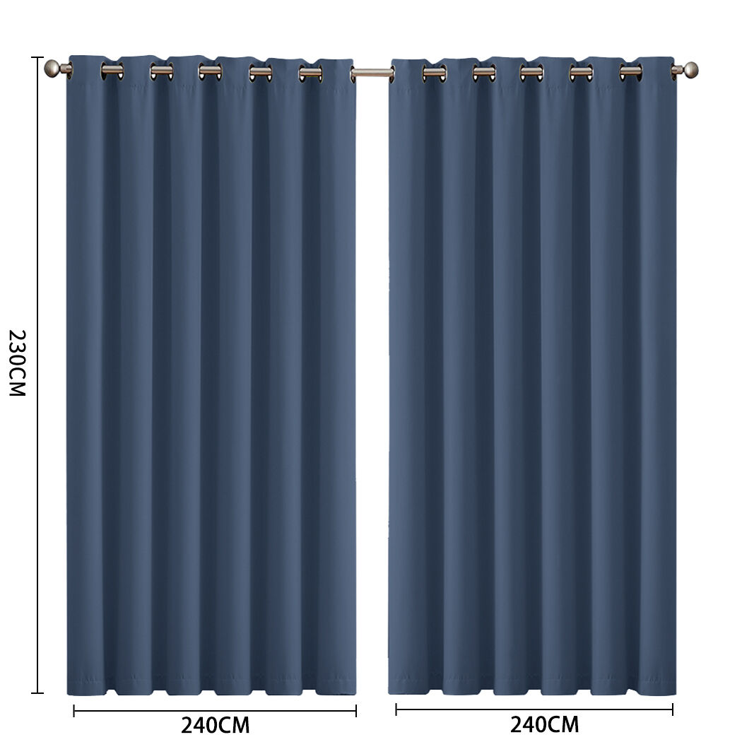 2x blockout curtains panels 3 layers Price