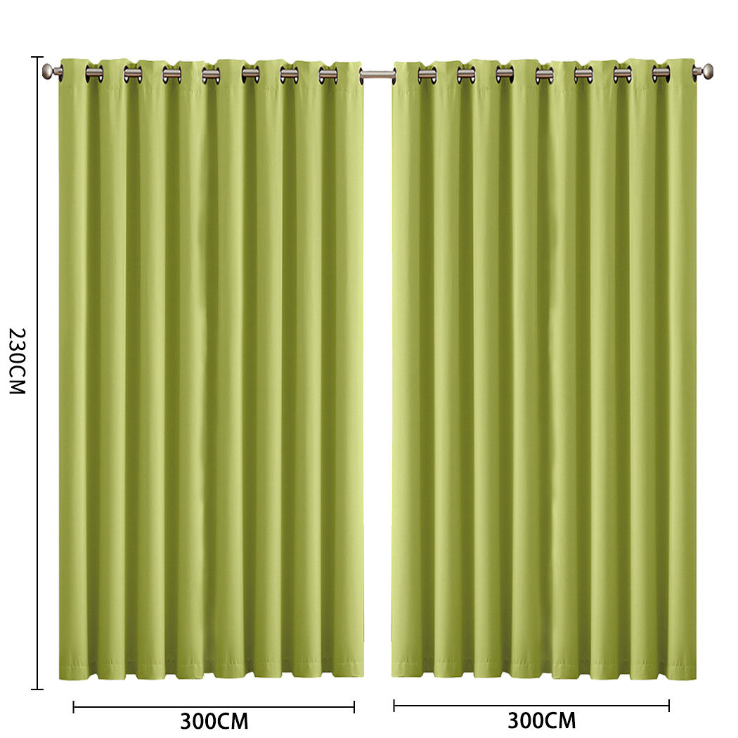 2x blockout curtains panels 3 layers Price