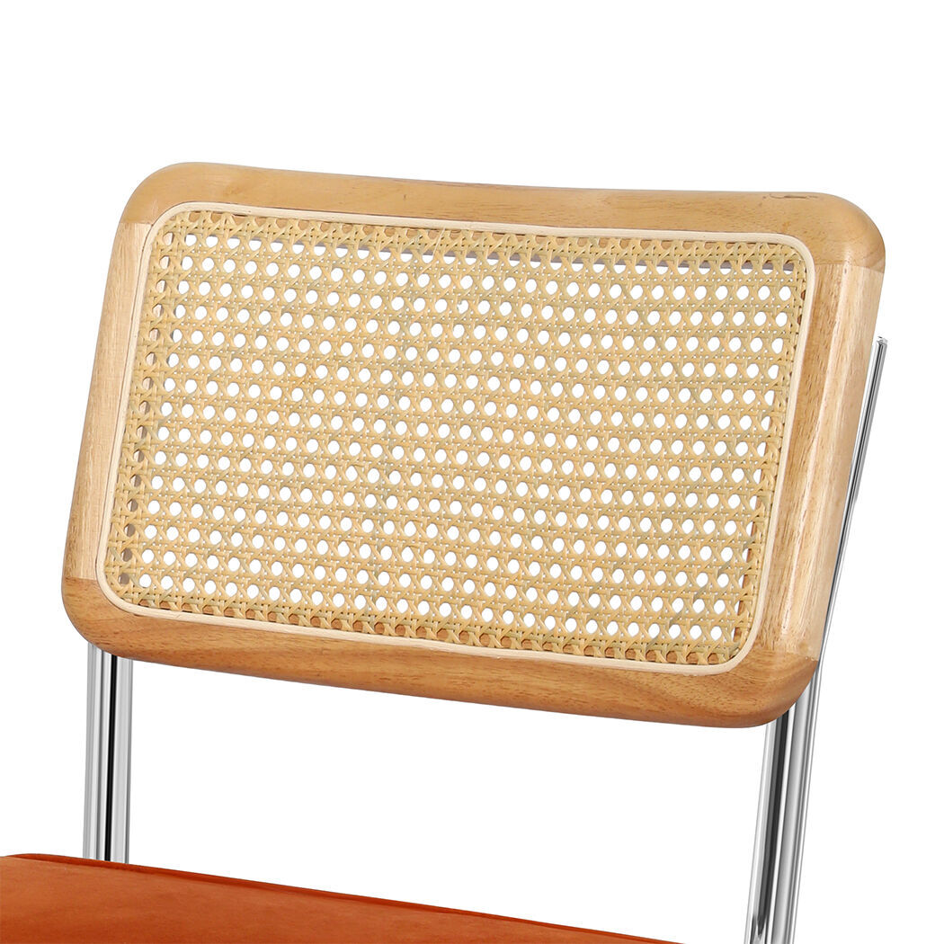 2xRattan Chair Dining Chairs Orange Price