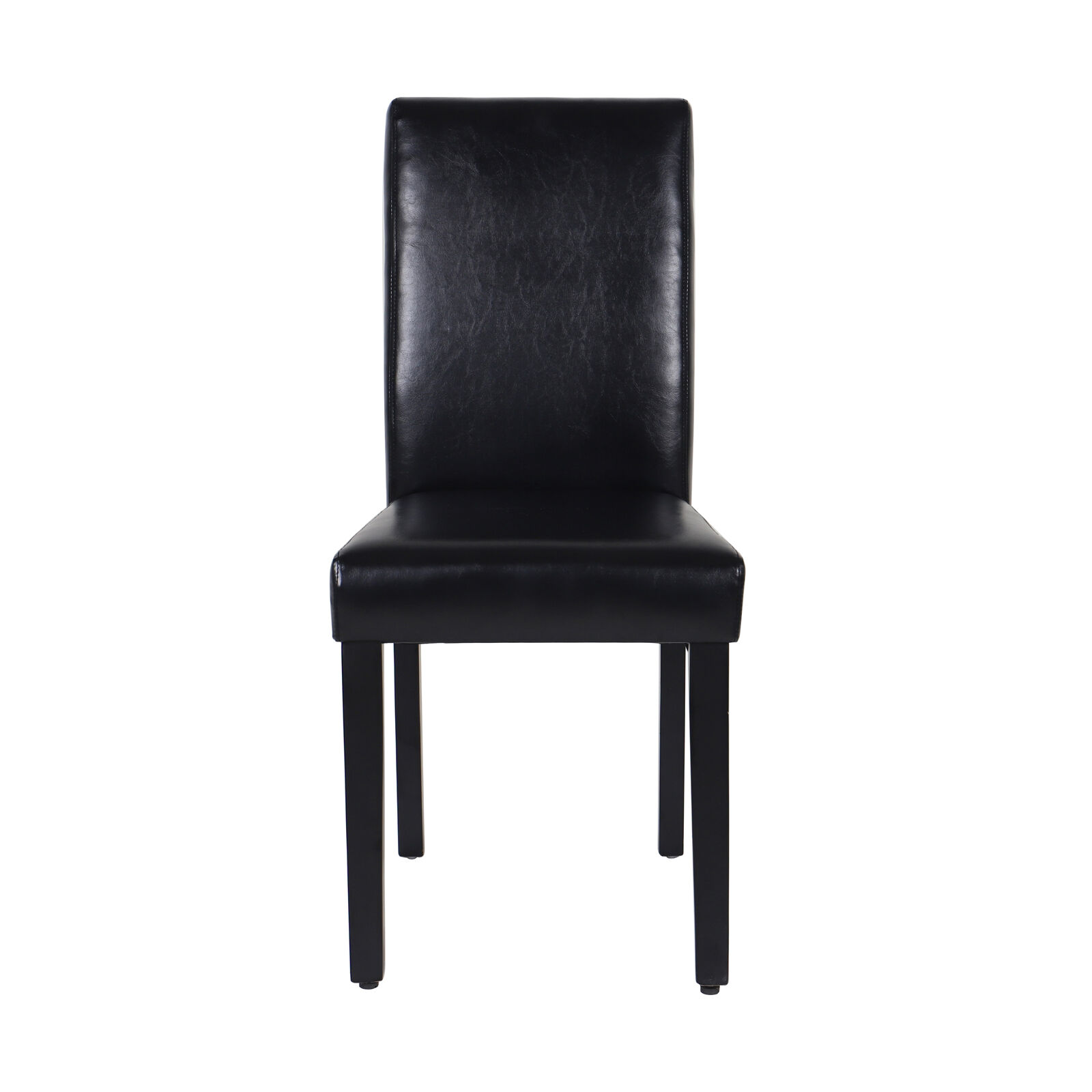 2x Wooden Frame Black Leatherette Dining Chairs with Solid Pine Legs Price