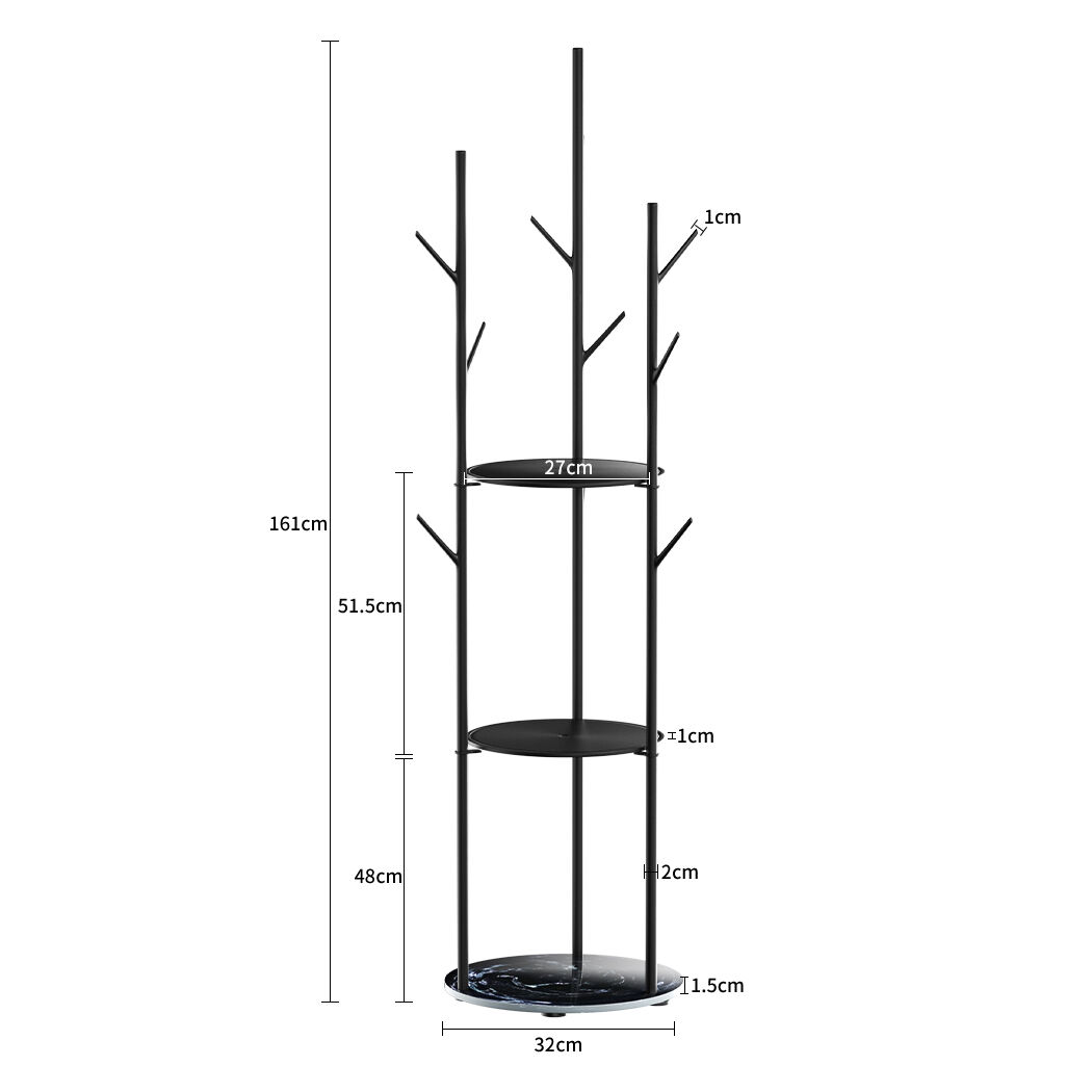Coat Rack Clothes Stand 8 Hook Organizer Black Price