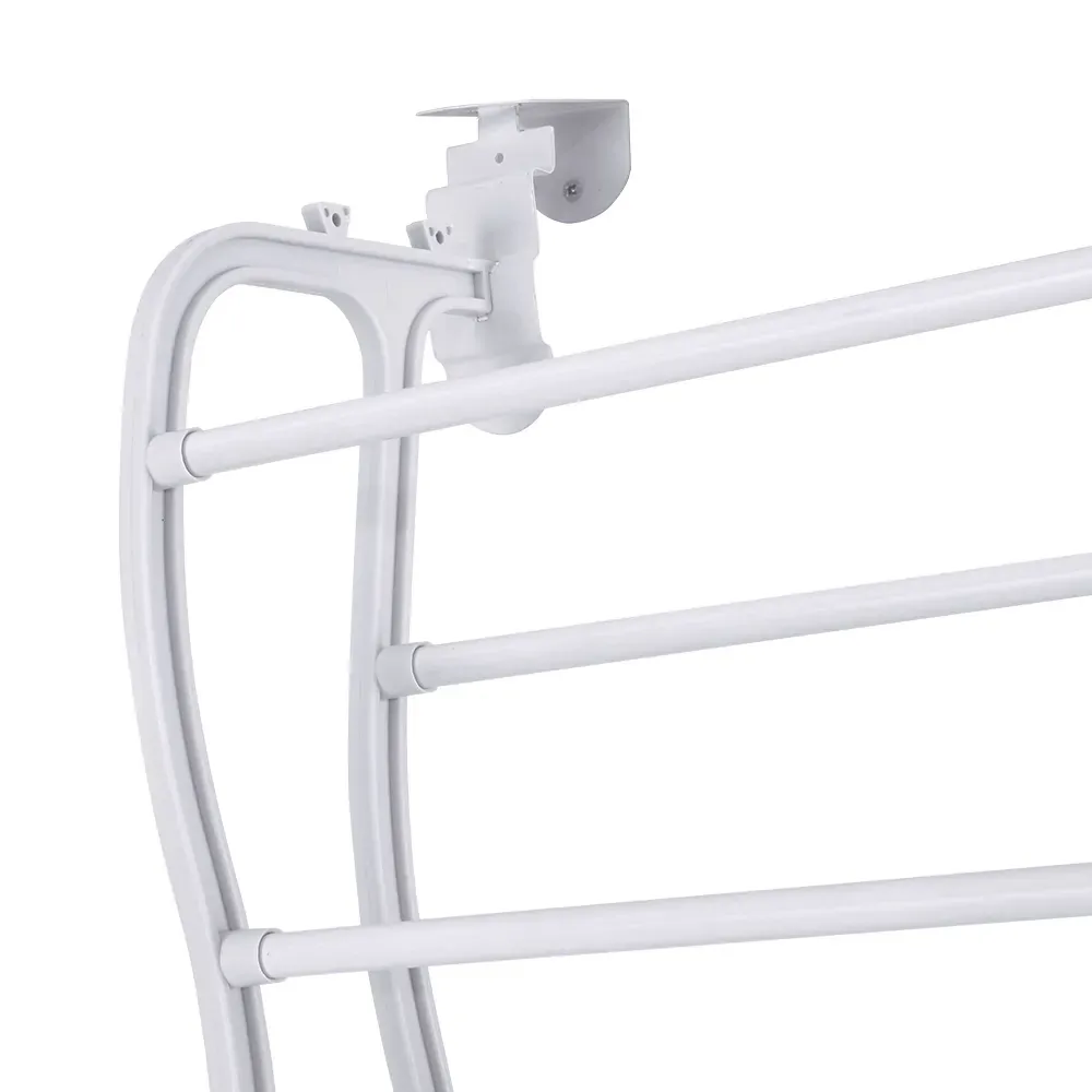 Shoe Rack 12-tier 24 Pairs Wall Mounted Metal Plastic Shoe Shleves White Price