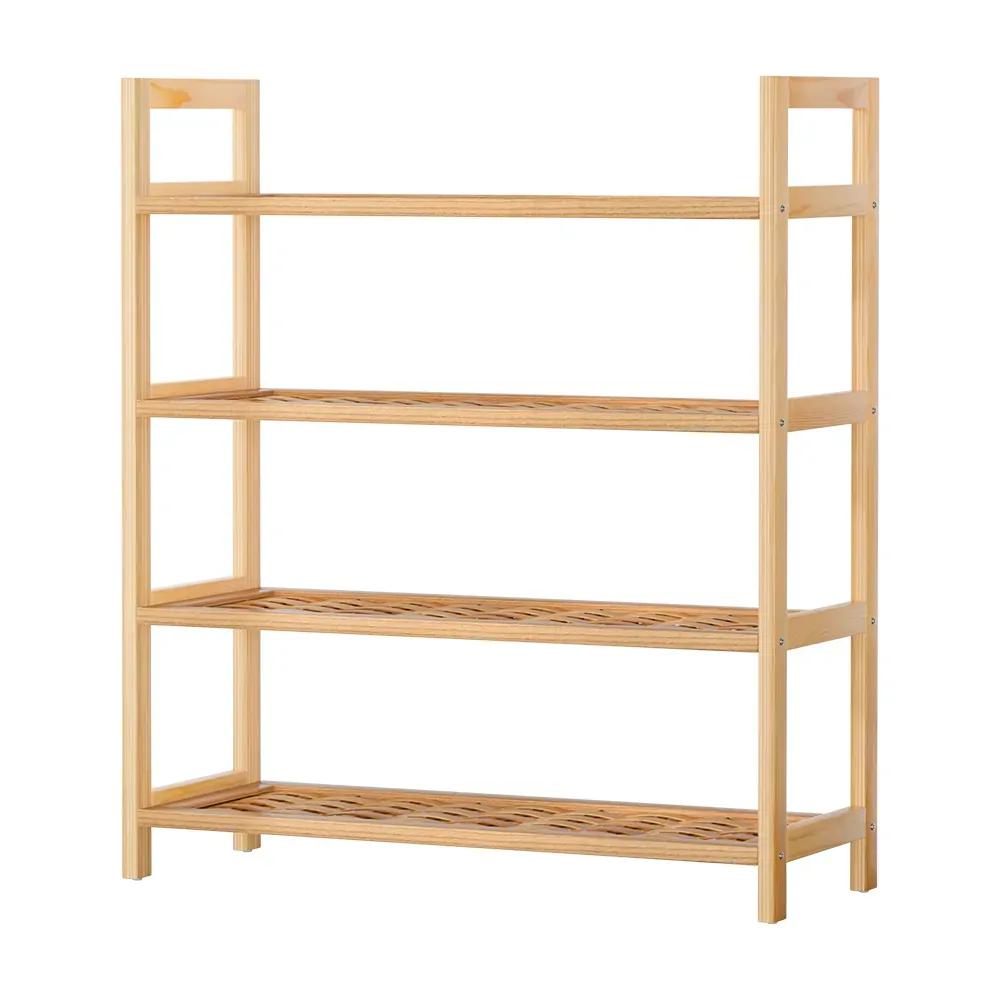 4-tier Shoe Rack 12 Pairs Shoe Storage Weaved Shelves Price