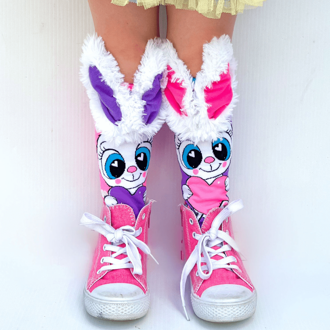 Funny Bunny Socks With Ears Toddler Ages 3 - 5 Price