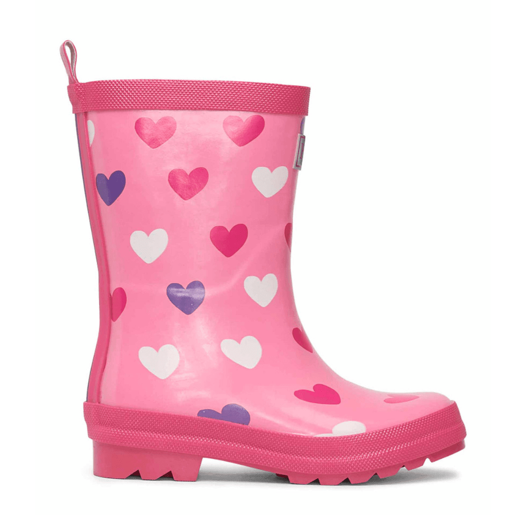 Shiny Kids Rain Boots | Scattered Hearts size 8 Price