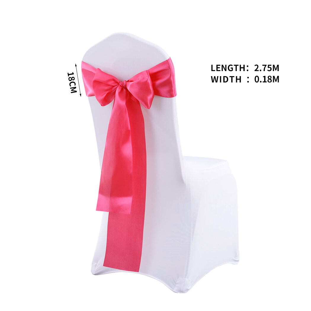 20x Satin Table Runners Chair Sashes Mauve Price