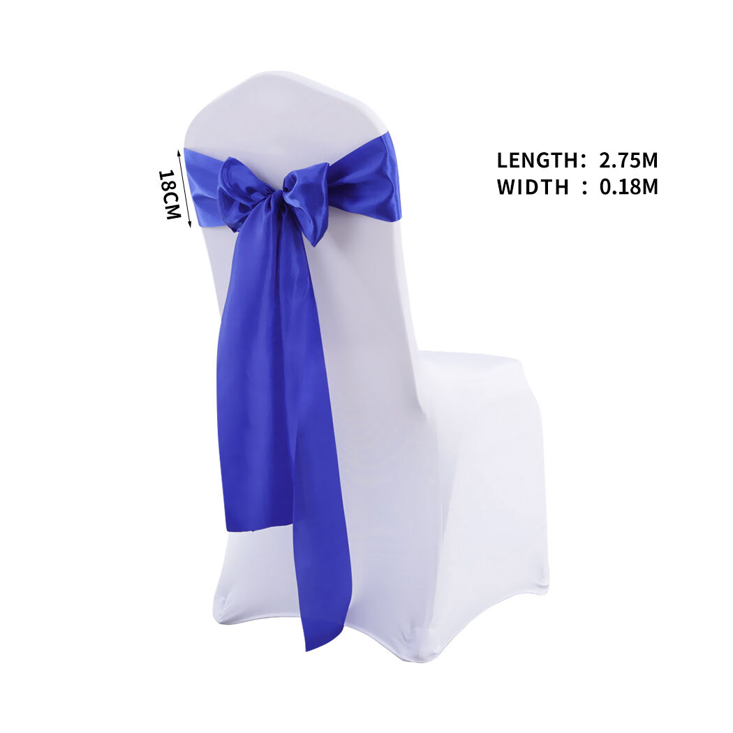 20x Satin Chair Sashes Covers Wedding Navy Price