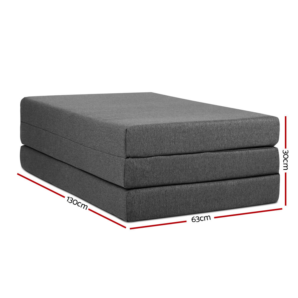 Bedding Foldable Mattress Folding Foam Double Grey Price