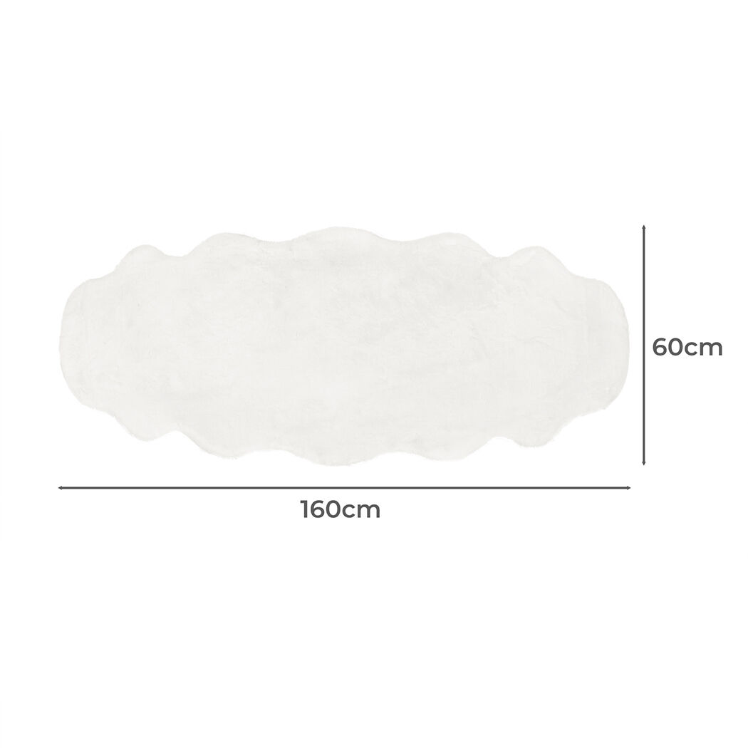 Floor Rug Area Rugs Cloud Fluffy 60X160cm White - Model-E8F198 Price