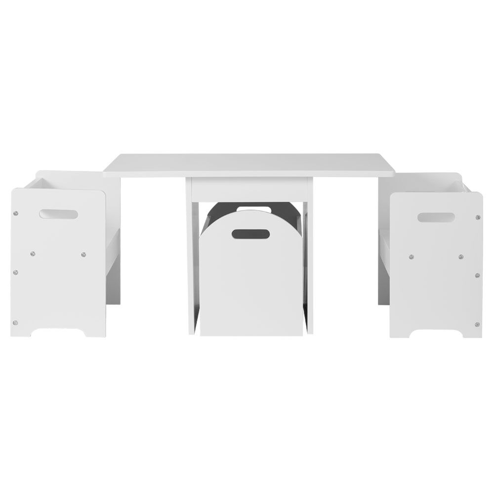 3PCS Kids Table and Chairs Set Storage Toys Play Activity Desk Price