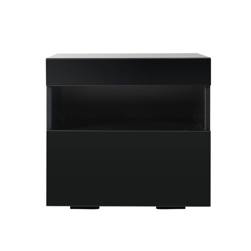 Bedside Table LED - HERES Black Price