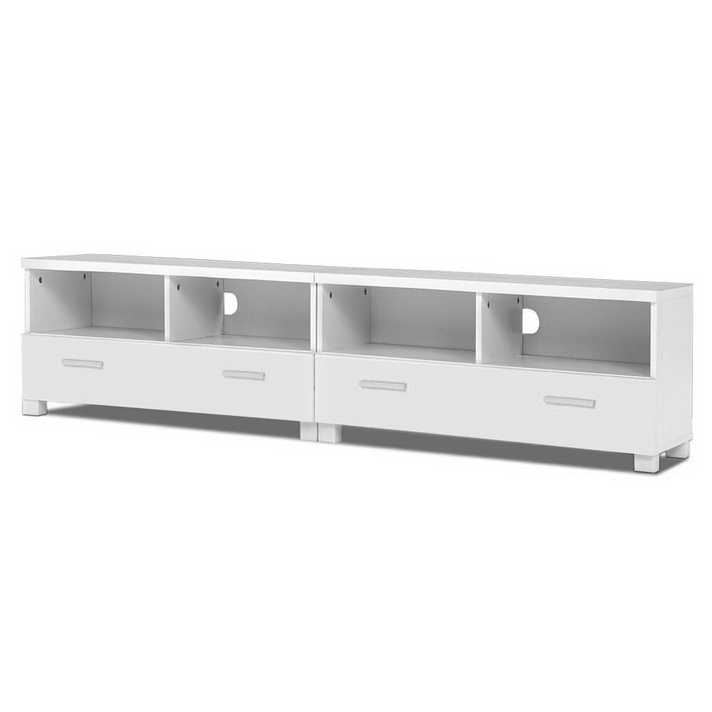 TV Stand Entertainment Unit with Drawers - White Price