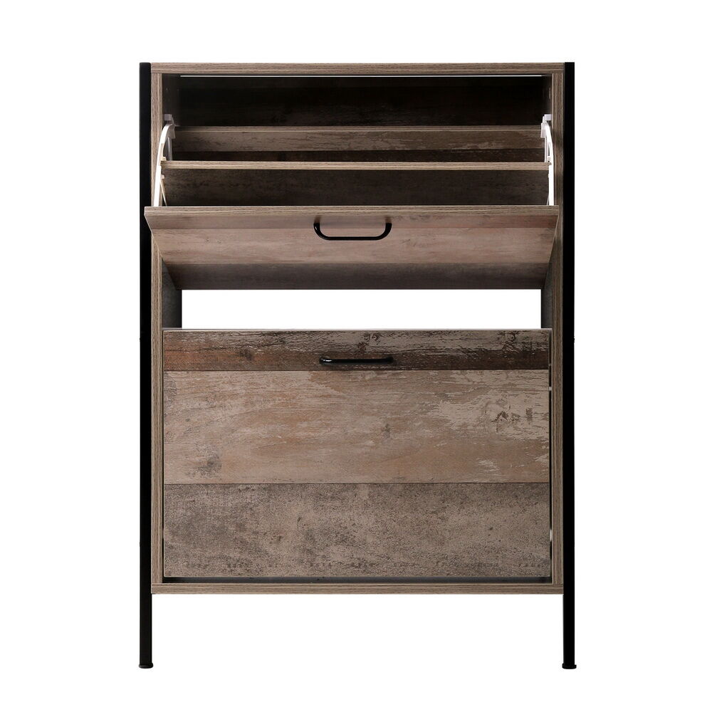 12 Pair Wooden Vintage Shoe Rack Storage Cabinet - Wood Price