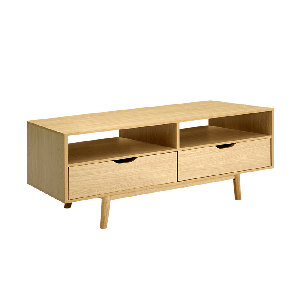 TV Cabinet Entertainment Unit Stand Wooden Storage 120cm Scandinavian Price