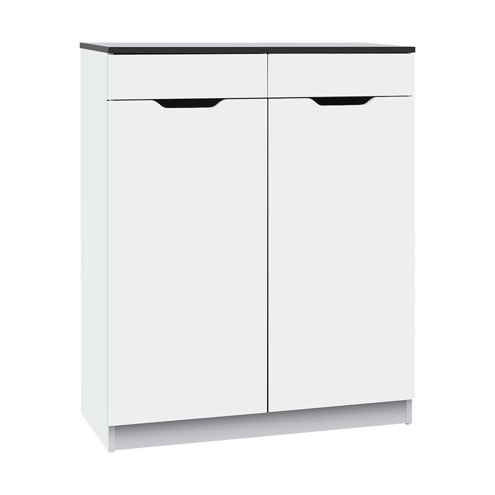 Shoe Rack Cabinet 30 Pairs White Eve Price