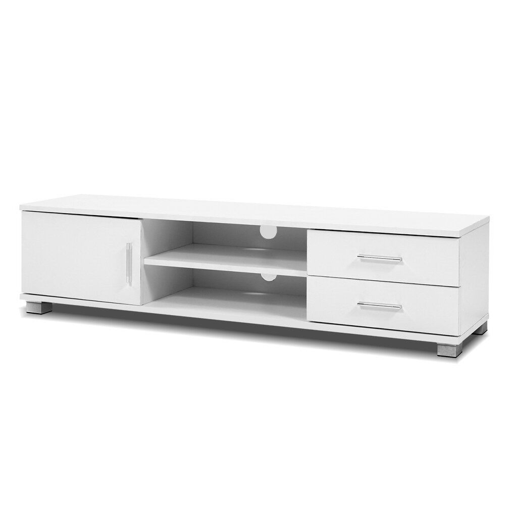 Entertainment Unit TV Cabinet 120cm White Dylan Price