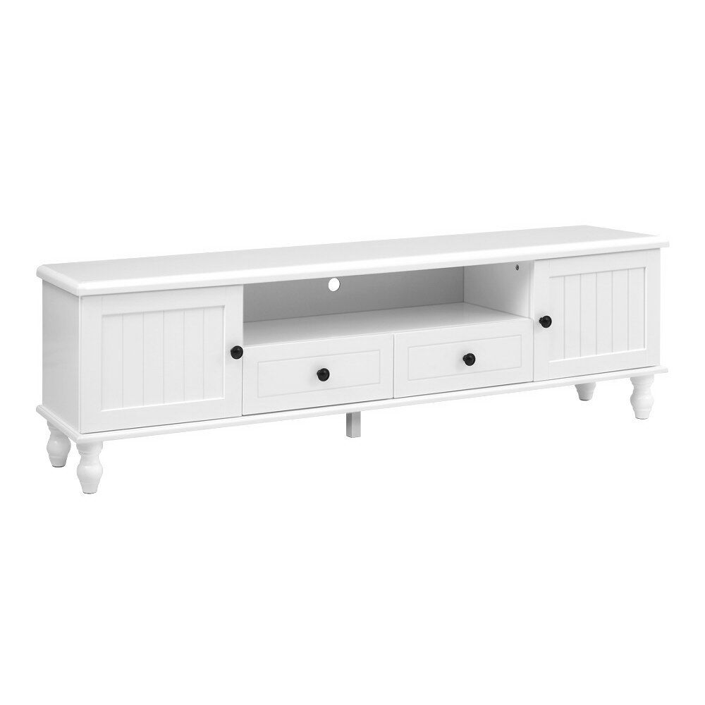 TV Cabinet Entertainment Unit 160cm White Kubi Price