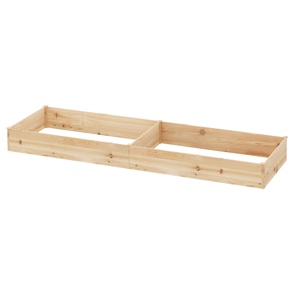 Green Fingers Garden Bed 150x90x30cm Wooden Planter Box Raised Container Growing Price