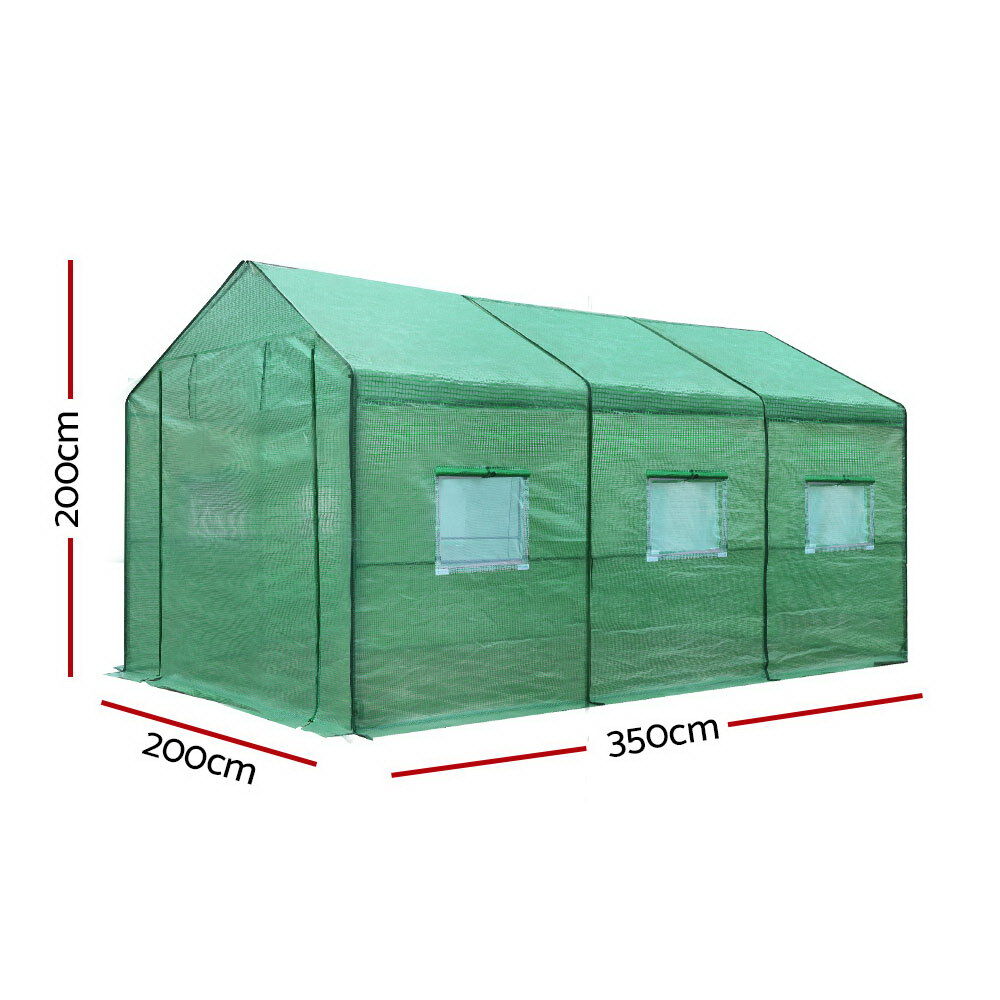 Greenhouse 3.5x2x2M Walk in Green House Tunnel Plant Garden Shed Price
