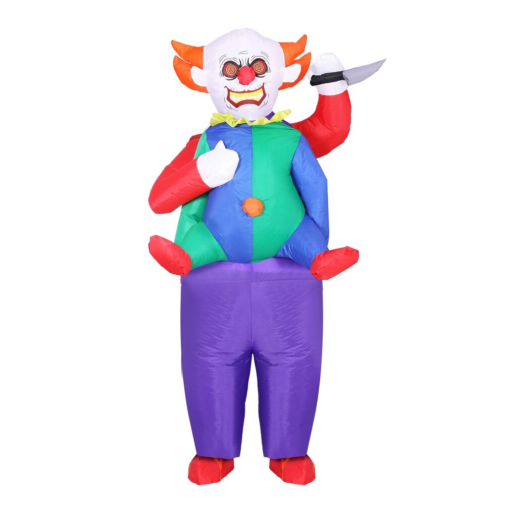 Inflatable Clown Costume Adult Suit Blow Up Party Fancy Dress Halloween Cosplay Price