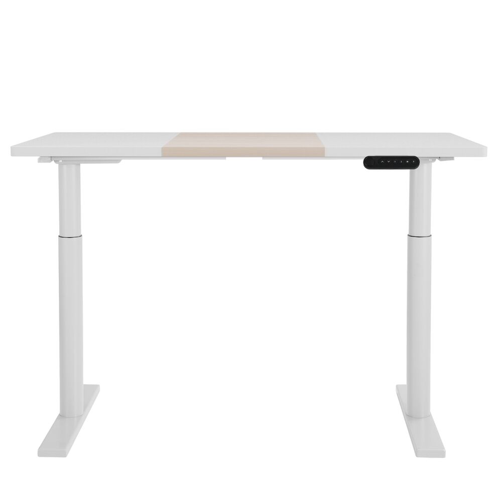 Artiss Standing Desk Motorised Electric Dual Motor Splice White Pine 120CM Price