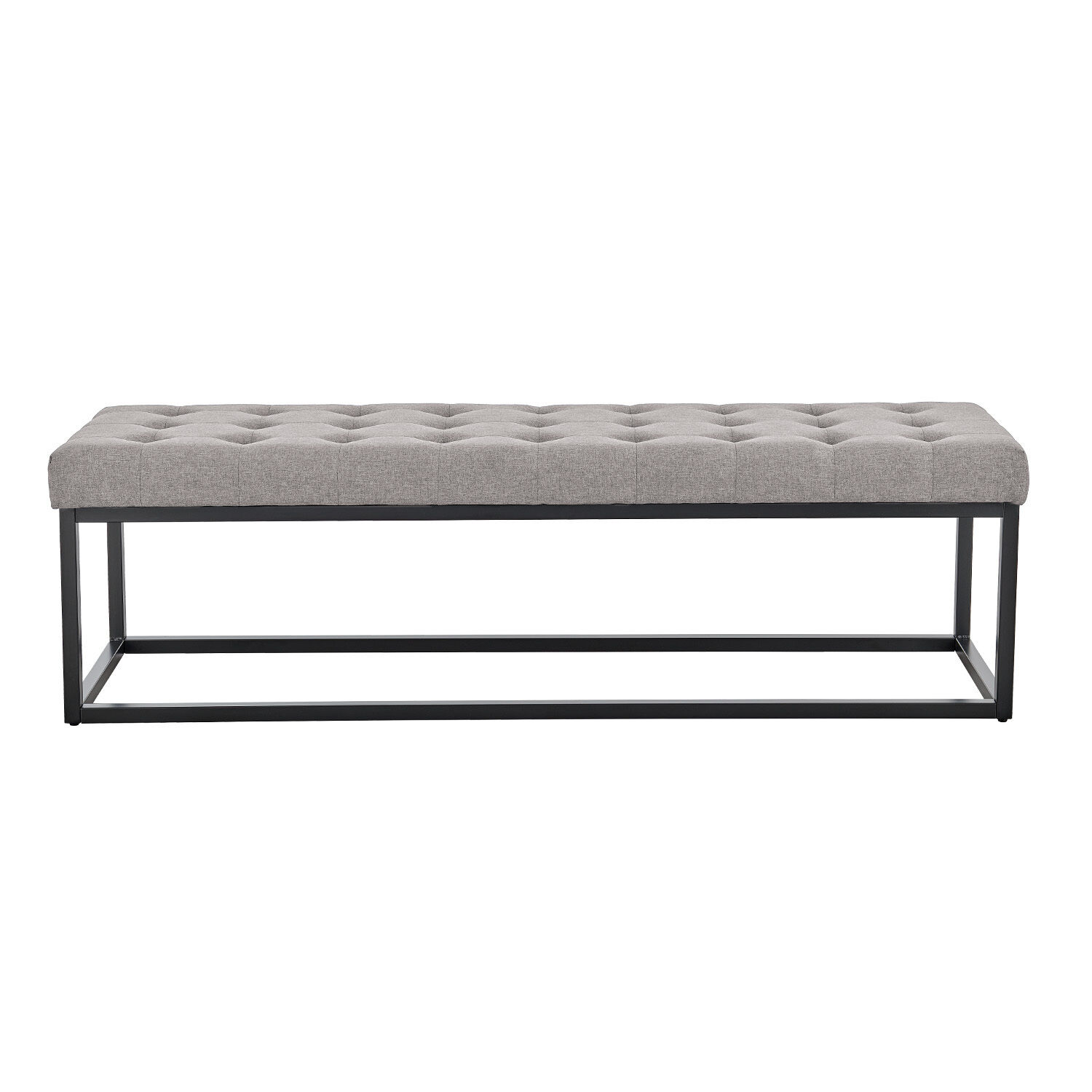 Cameron Button-Tufted Upholstered Bench with Metal Legs Price