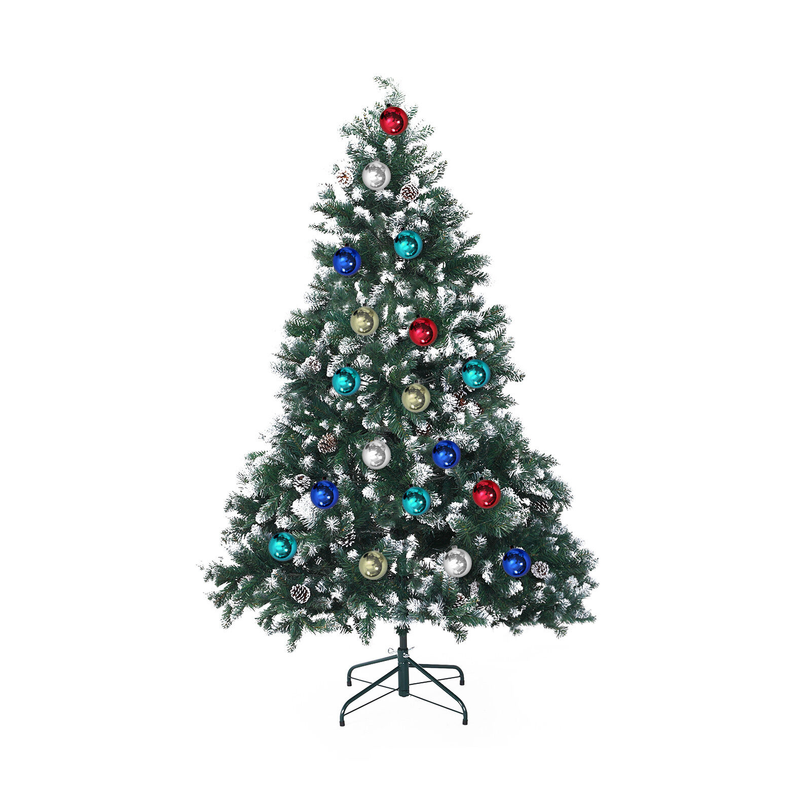 Home Ready 210cm 1290 tips Green Snowy Christmas Tree Xmas Price