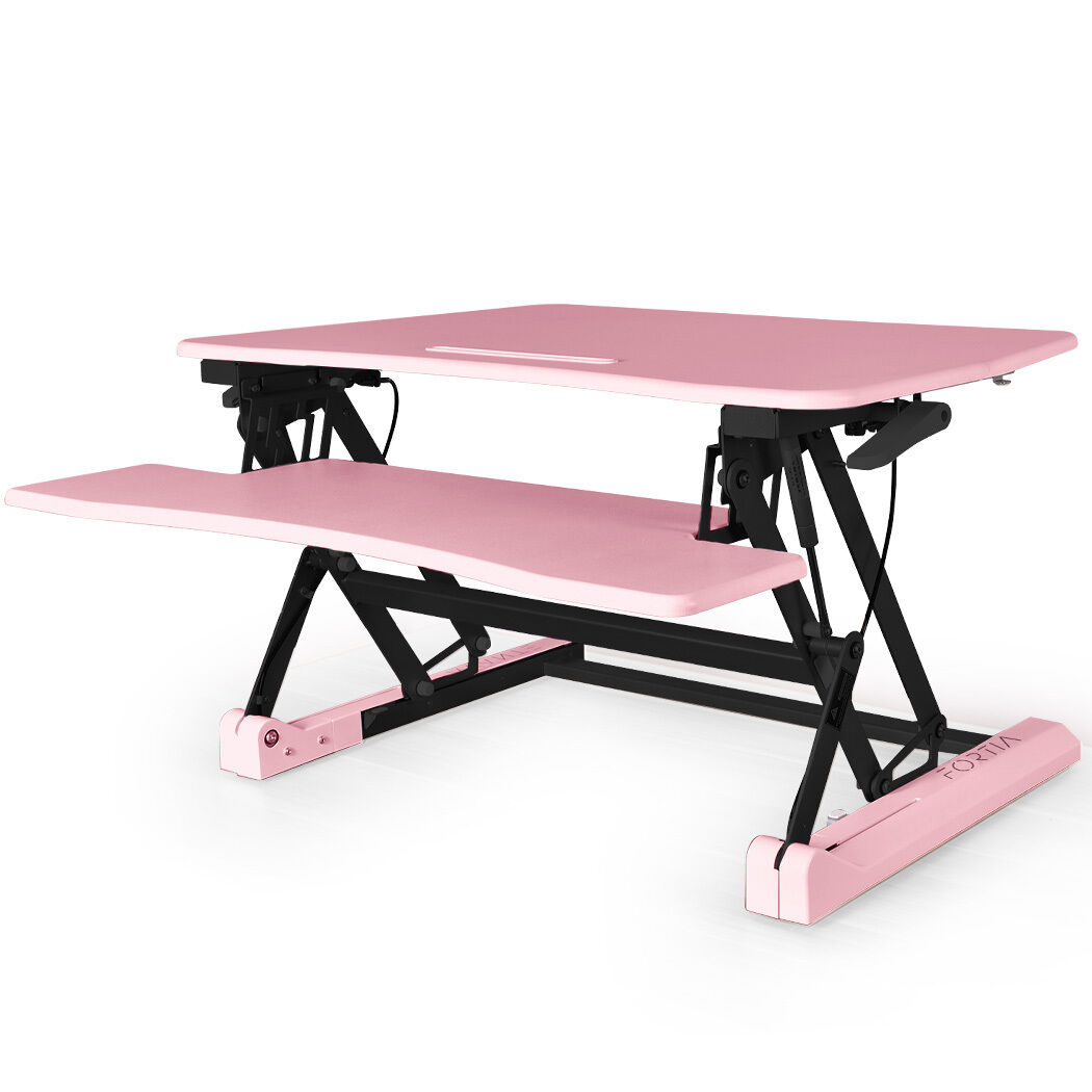FORTIA Height Adjustable Standing Desk Riser Sit/Stand Computer Desktop Office. Price