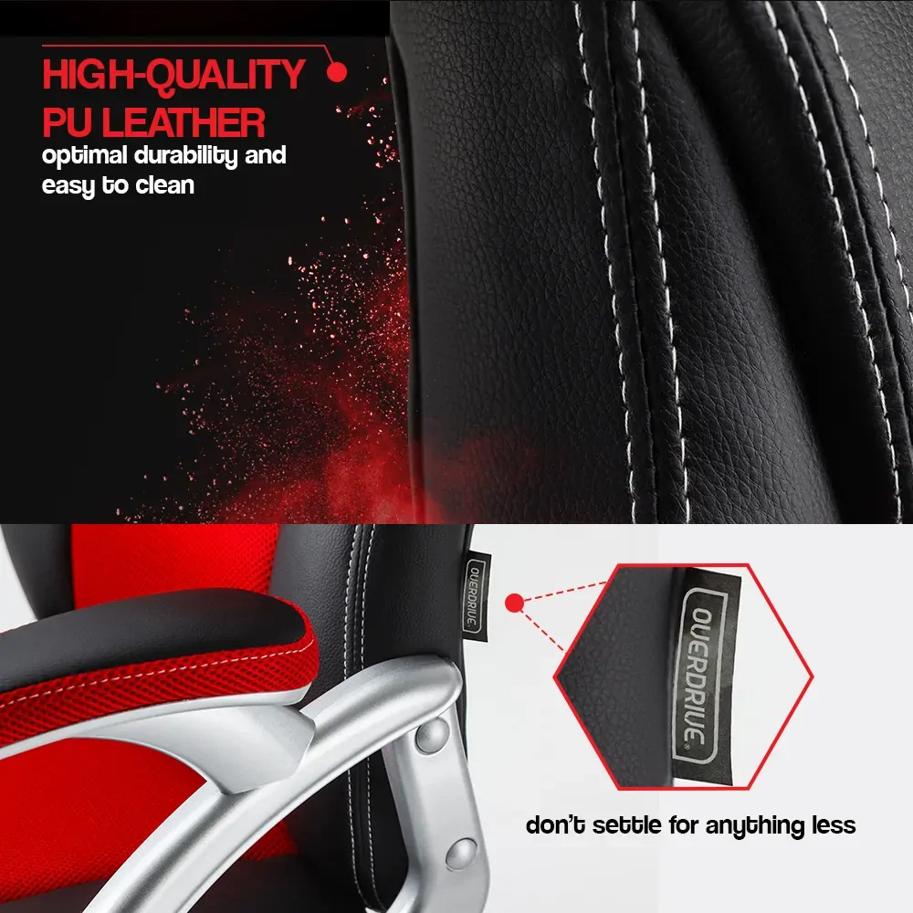 Racing Office Chair Seat Executive Computer Gaming PU Leather Deluxe. Price