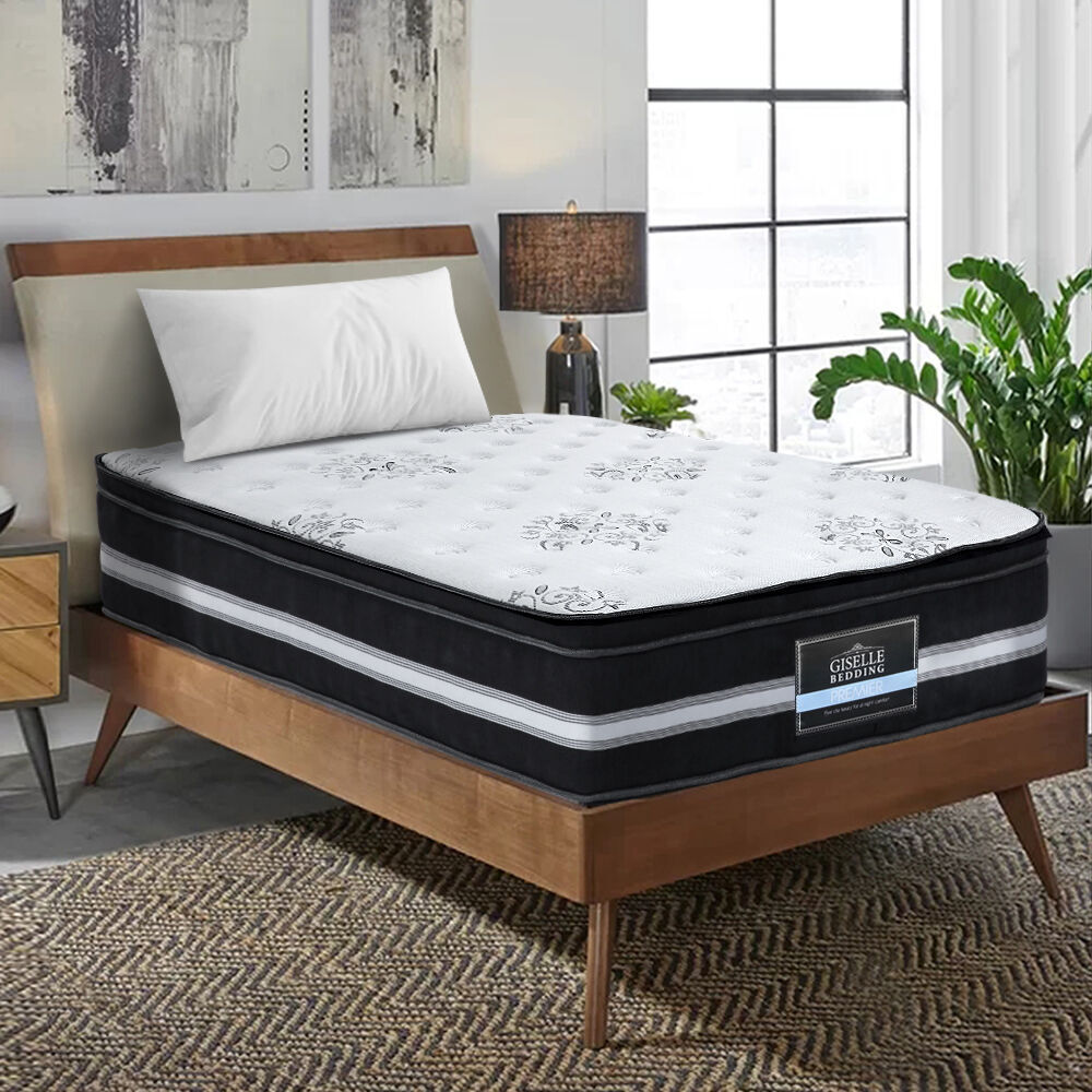 Giselle Bedding 34cm Mattress Euro Top Pocket Spring Super King Price