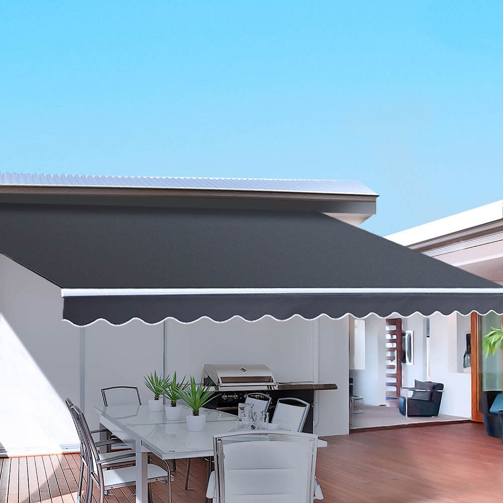 Folding Arm Awning Outdoor Awning Retractable Sunshade Price