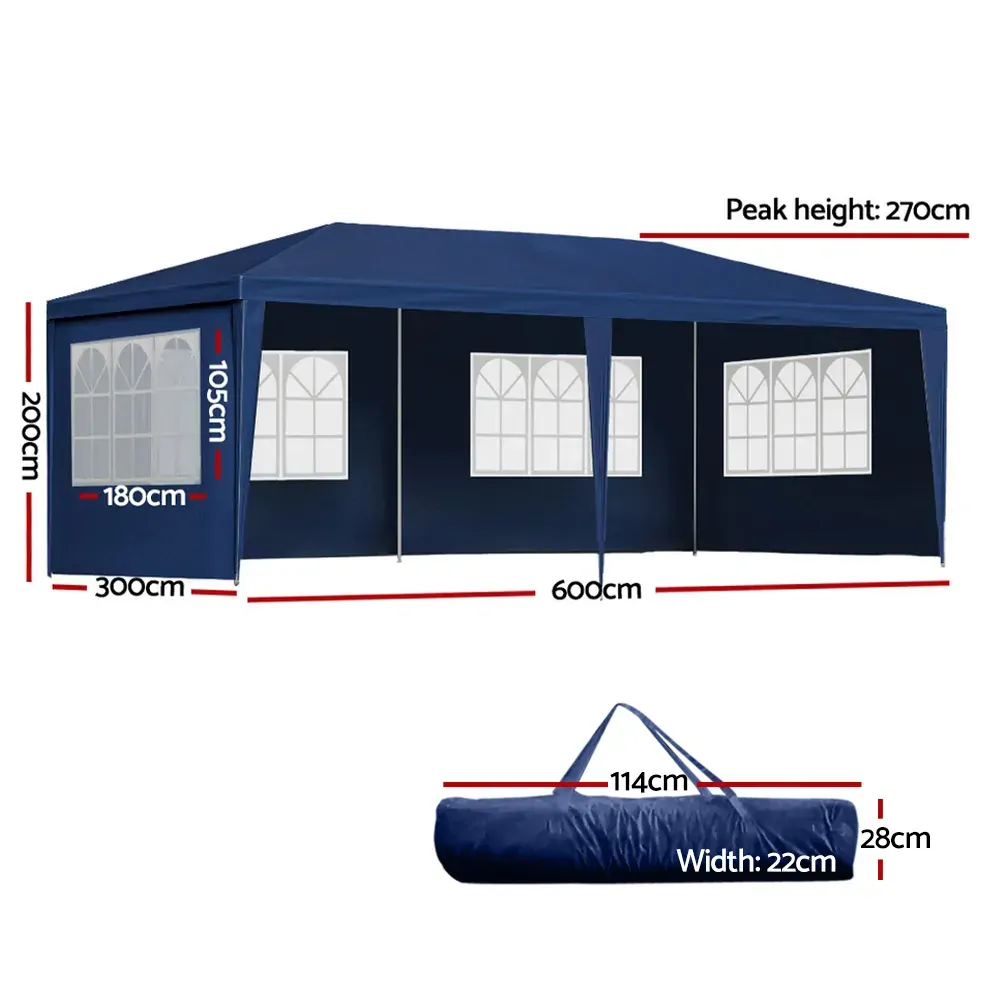 Gazebo Outdoor Marquee Wedding Gazebos Party Tent Camping 3x6m Price