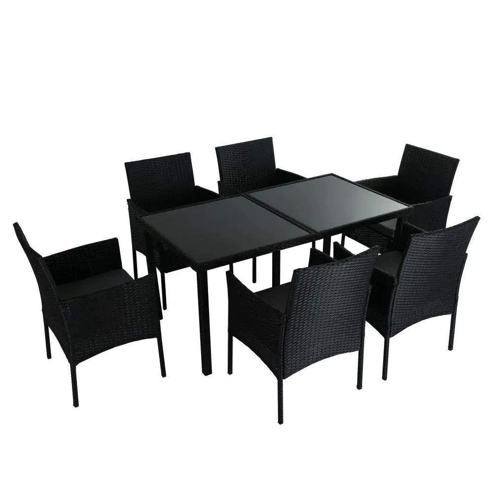 Outdoor Minimalist Wicker 6-Seater Dining Set Price