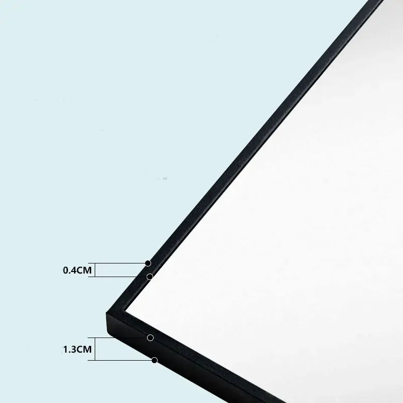 40x50cm Rectangle Wall Bathroom Mirror Bathroom Holder Vanity Mirror Corner Decorative Mirrors Price
