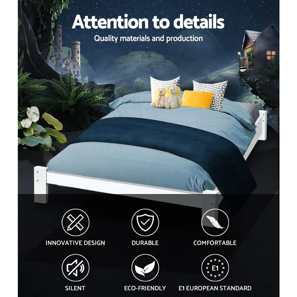 Bed Frame Wooden Bed Base JADE Timber Foundation Mattress Price