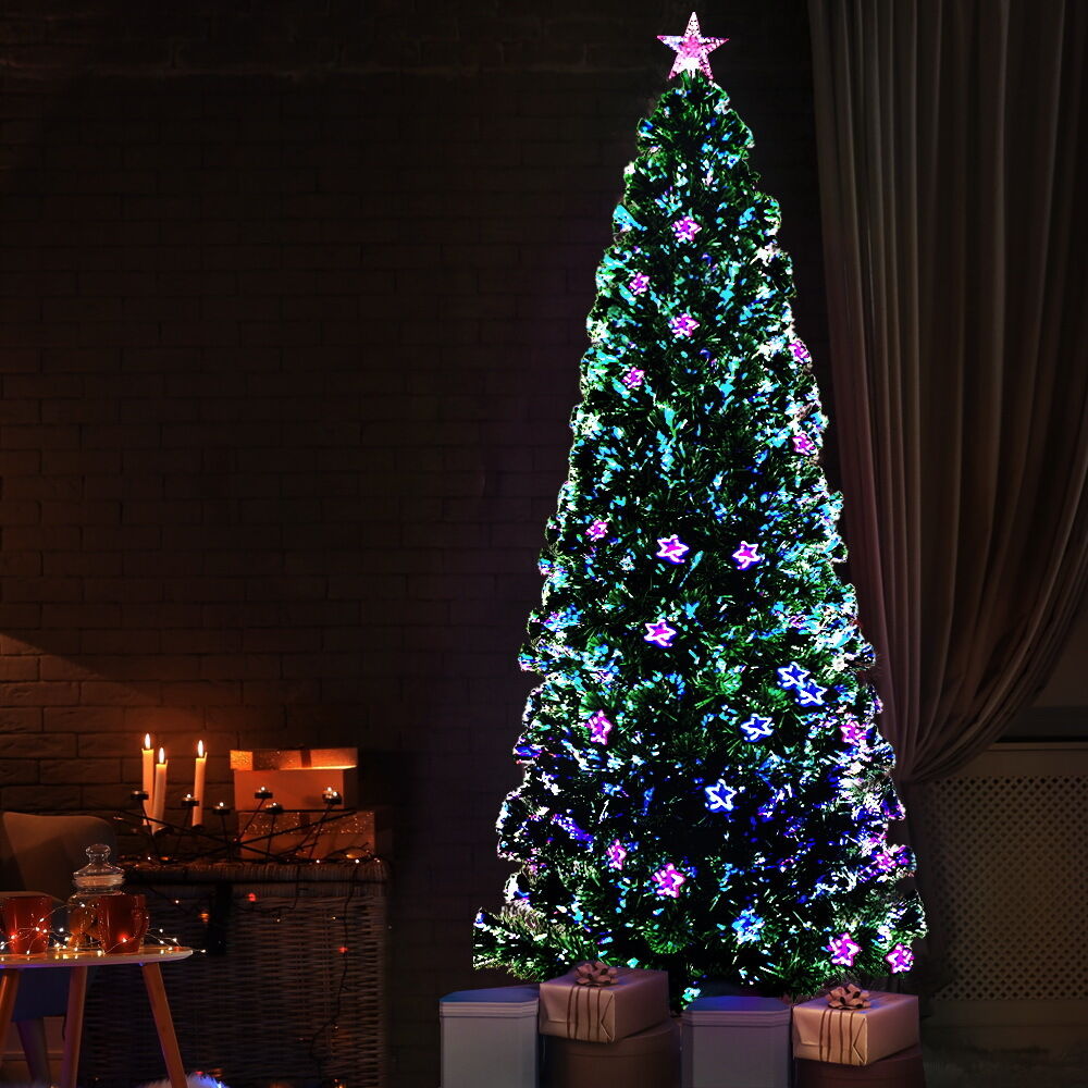 Jingle Jollys Christmas Tree LED Xmas trees with Lights Multi Colour Price