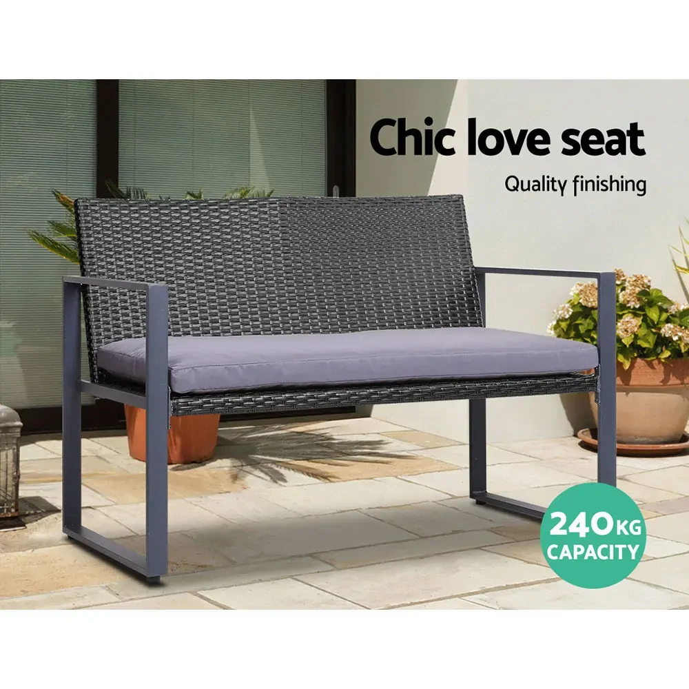 4PC Outdoor Furniture Patio Table Chair Black Price