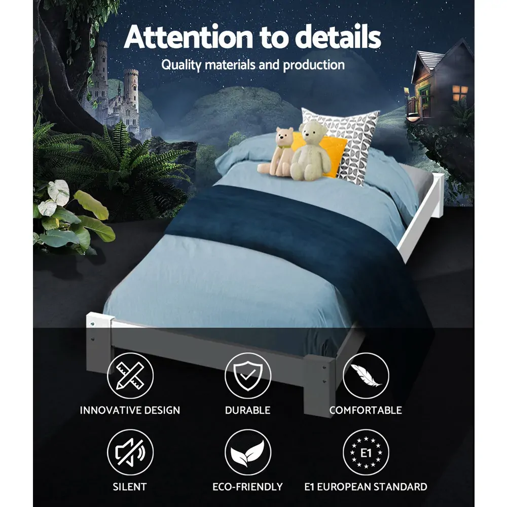 Bed Frame Wooden Mattress Base Timber Platform JADE Price