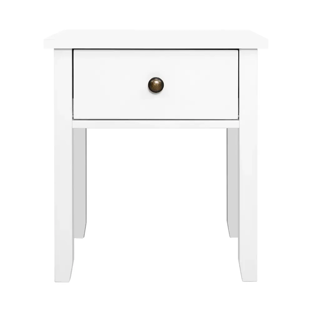 Timonium Bedside Tables Drawer Side Table Nightstand White Storage Cabinet White Shelf Price