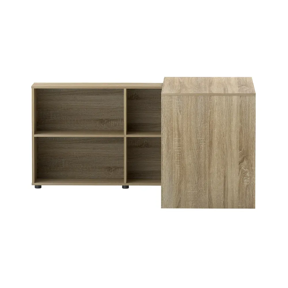 Office Computer Desk Corner Study Table Workstation Bookcase Storage Price