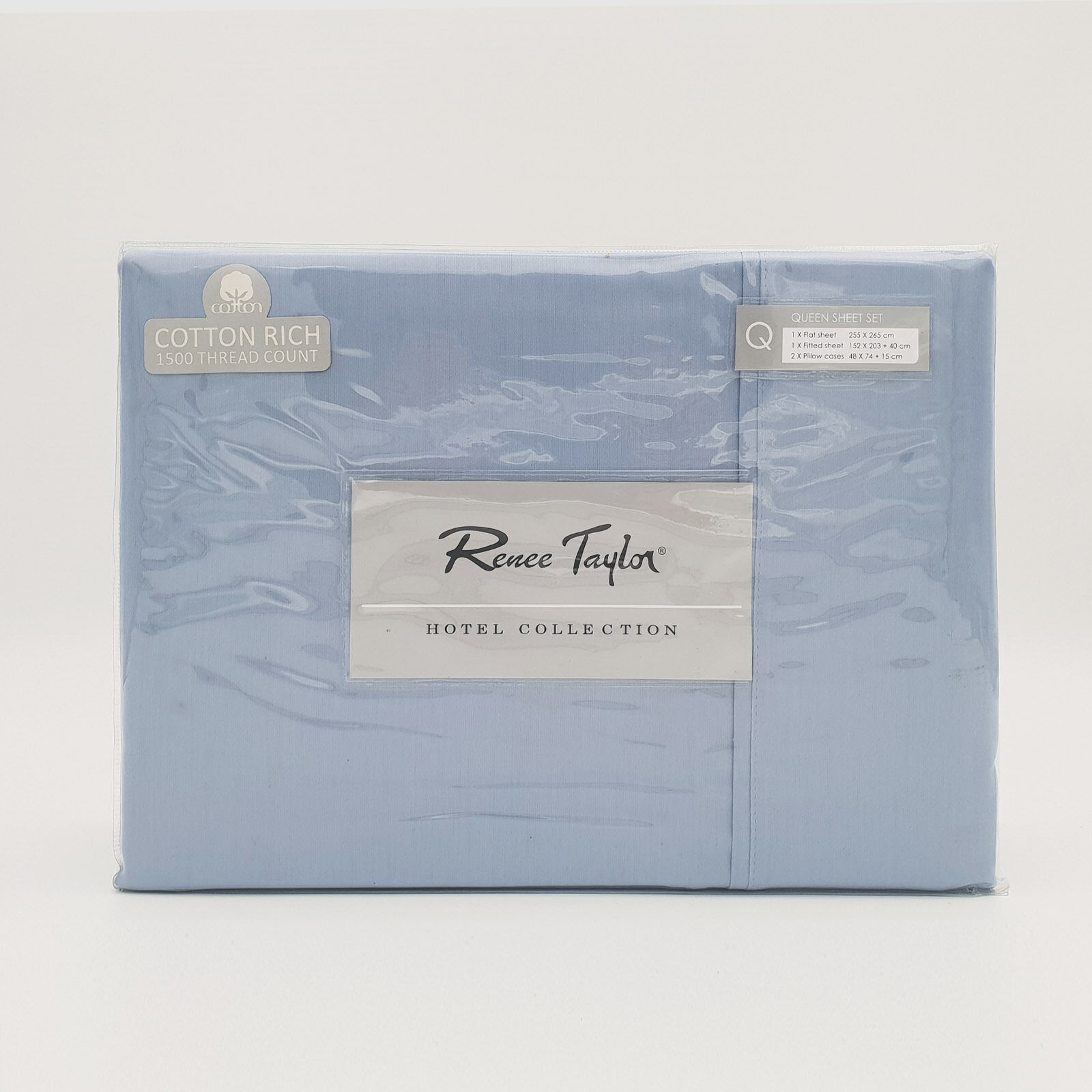 1500 Thread Count Pure Soft Cotton Blend Flat & Fitted Sheet Set Price