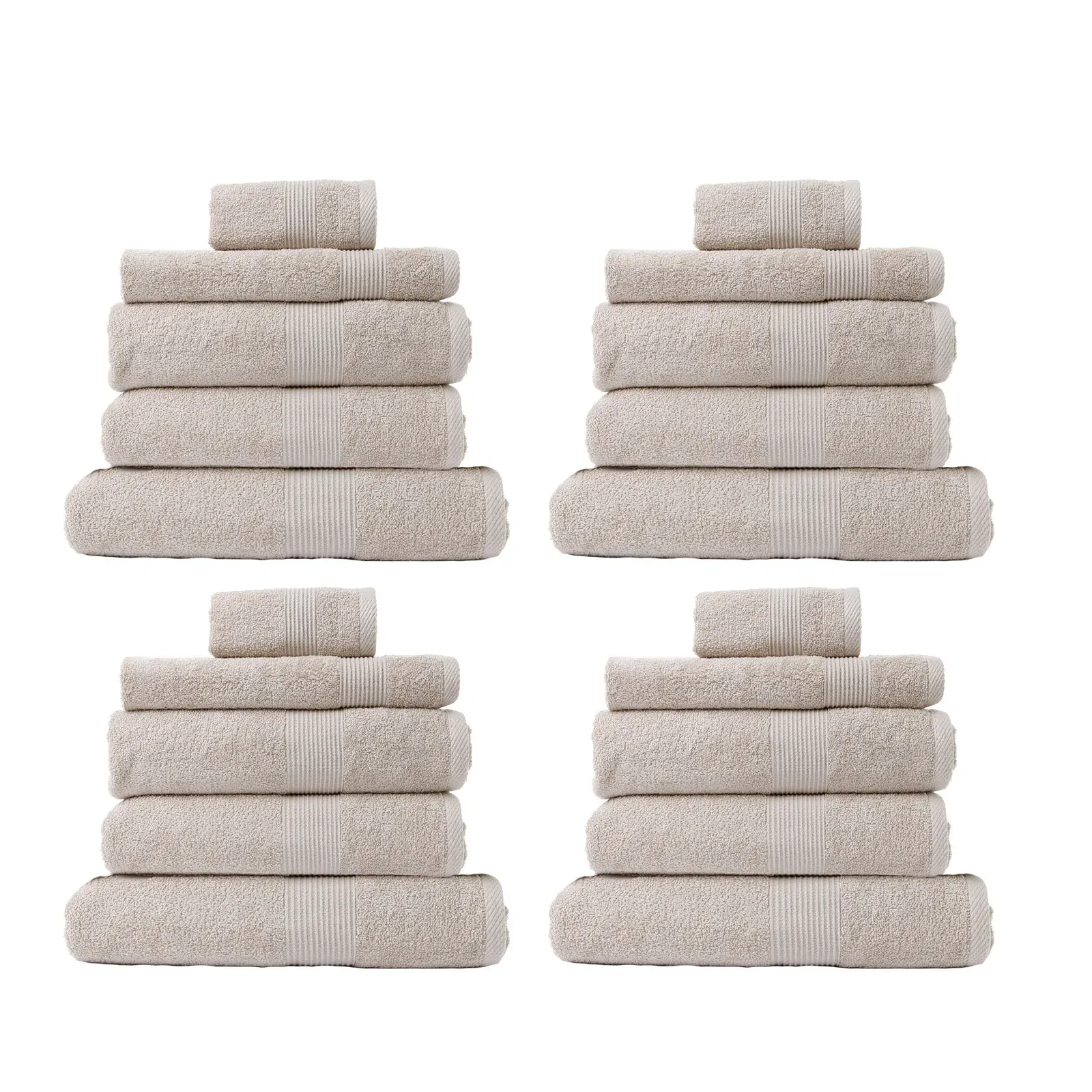 Royal Comfort 18 Piece Cotton Bamboo Towel Bundle Set 450GSM Luxurious Absorbent Price