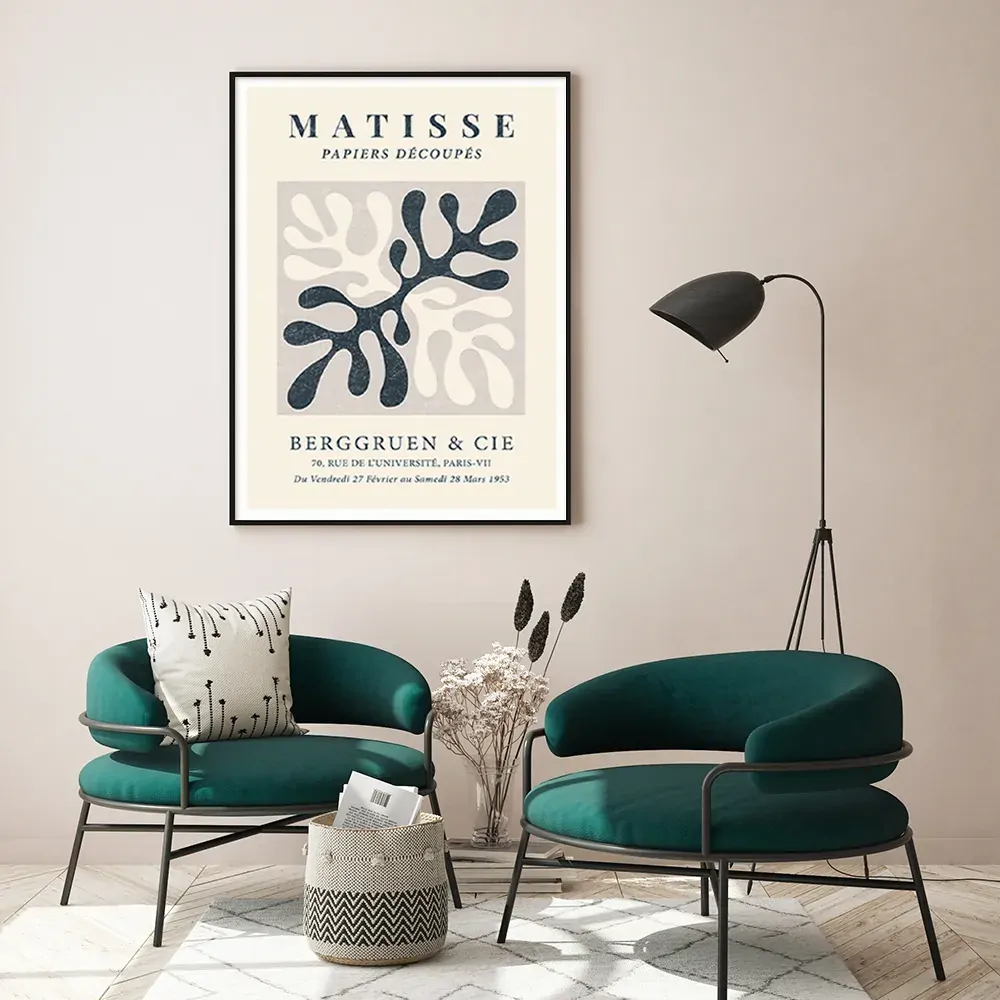 Henri Matisse Black Frame Canvas Wall Art Price