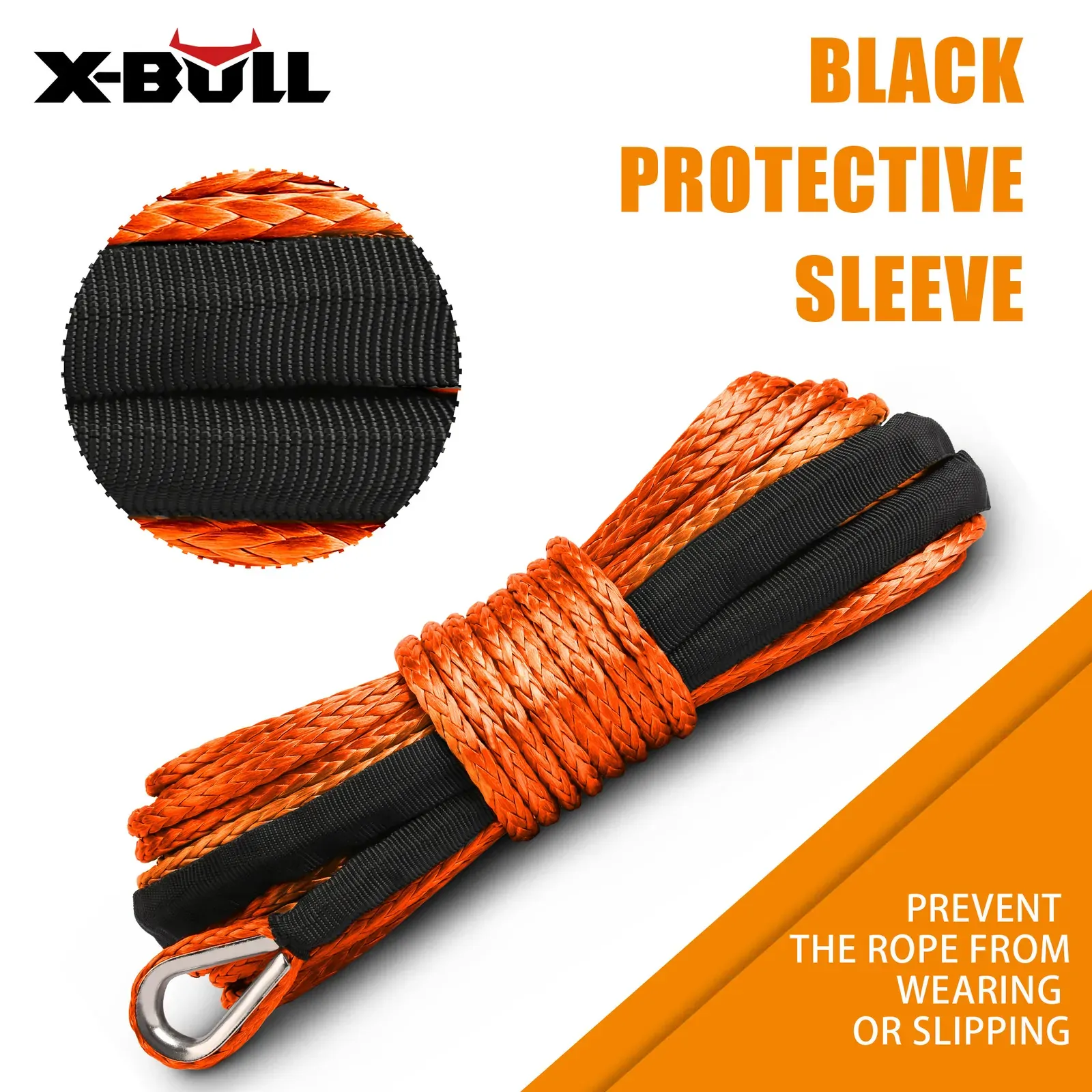 X-BULL Winch Rope Dyneema Synthetic Rope 5.5mm x 13m Tow Recovery Offroad 4wd. Price