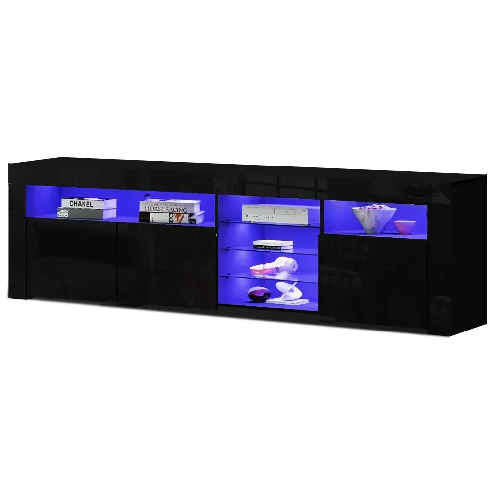 Amity TV Cabinet Entertainment Unit Stand RGB LED Gloss 3 Doors 180cm Price