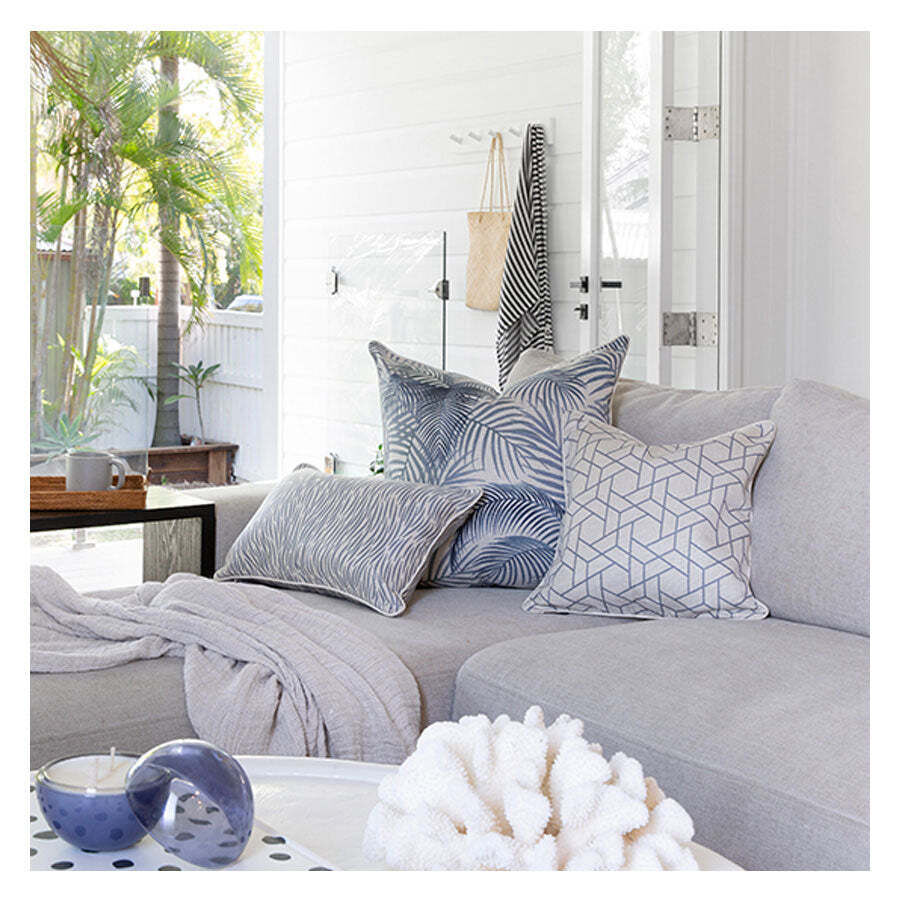 Cushion Cover-With Piping-Seminyak Blue Price