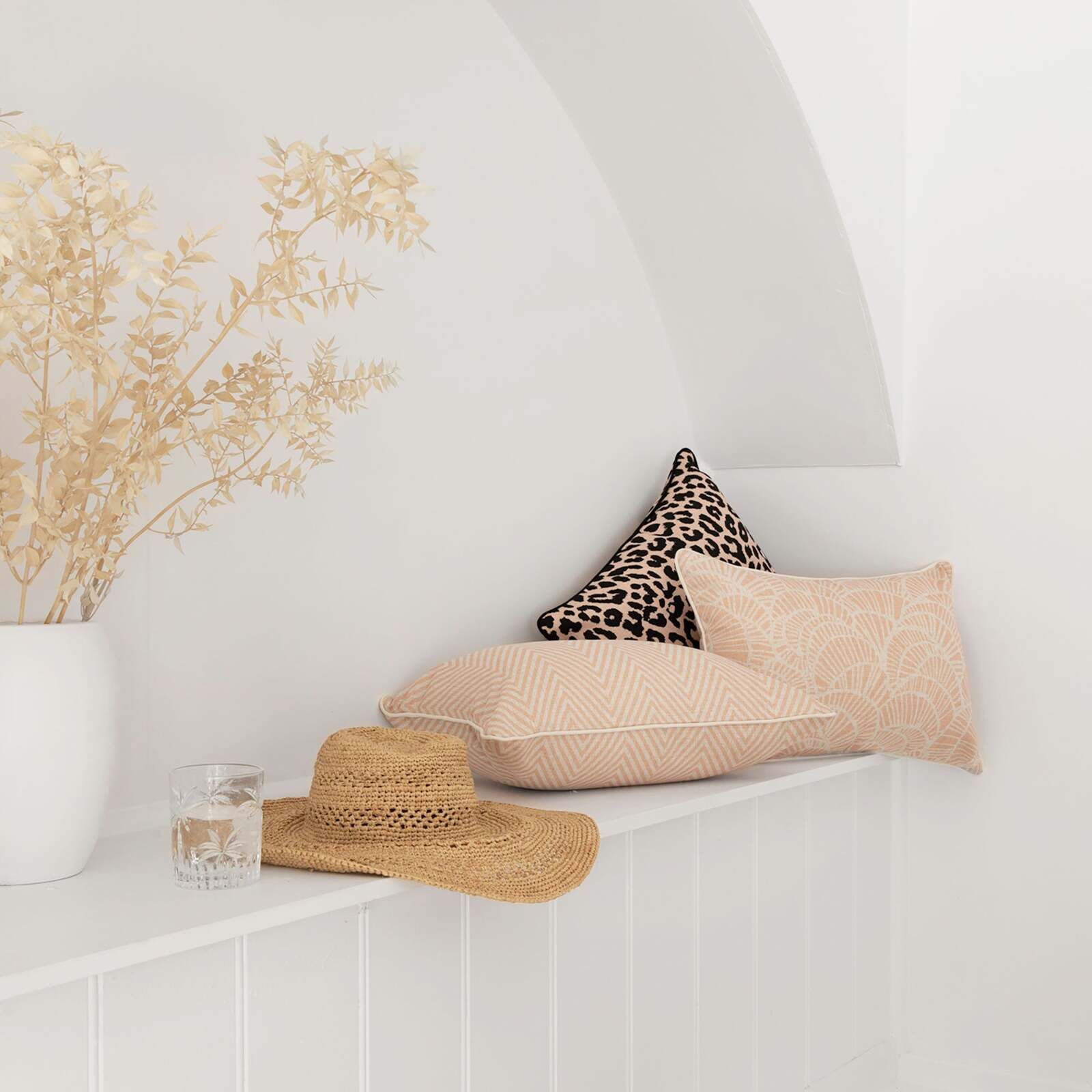 Cushion Cover-With Piping-Zig Zag Blush Price