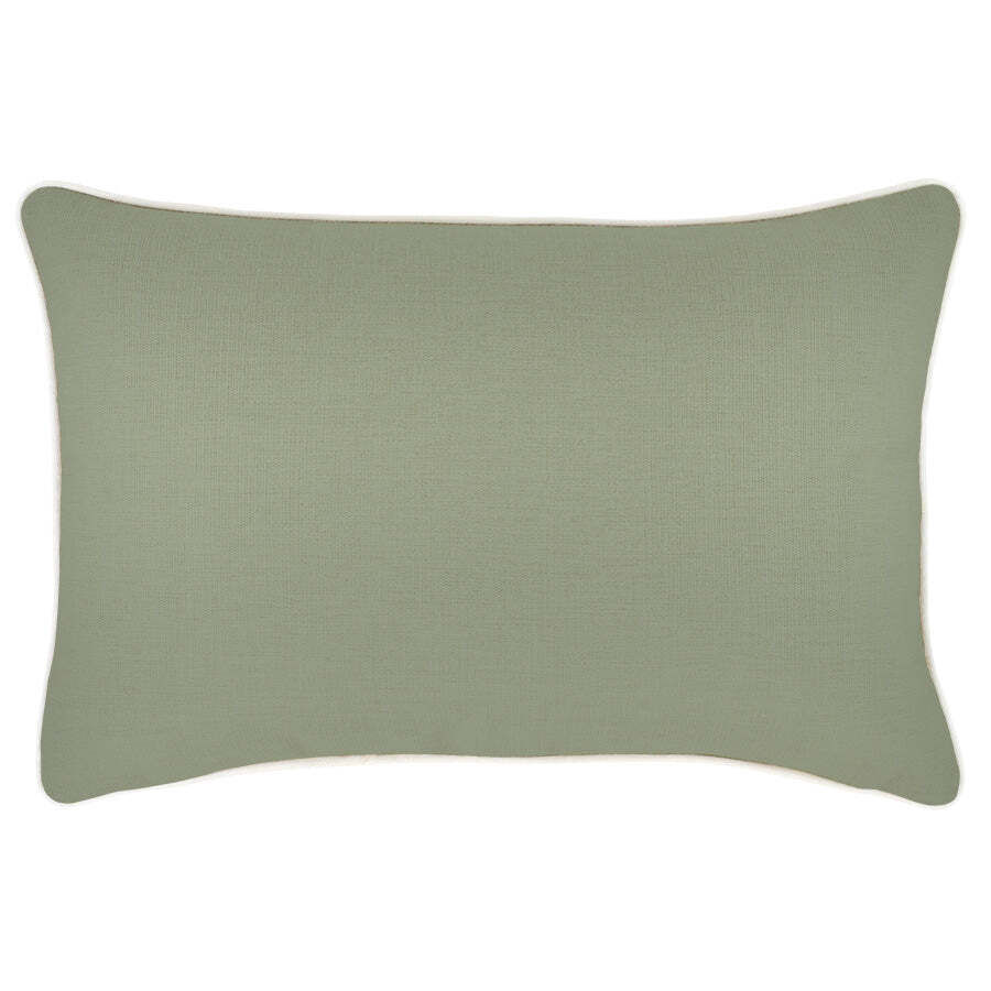 Cushion Cover-With Piping-Solid-Sage Price