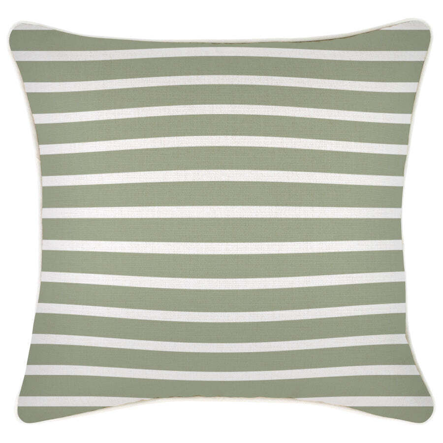 Cushion Cover-With Piping-Hampton Stripe Sage Price